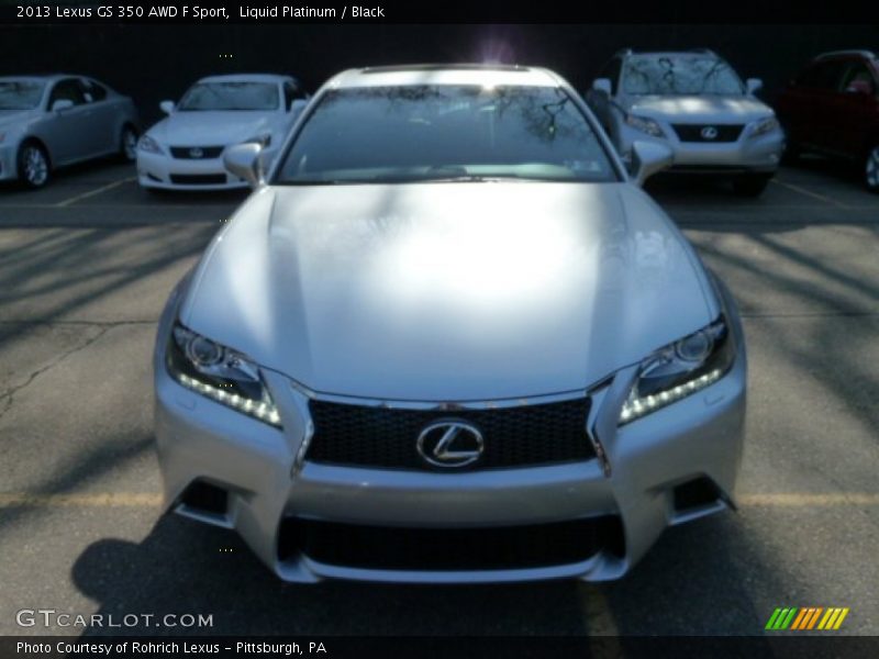 Liquid Platinum / Black 2013 Lexus GS 350 AWD F Sport