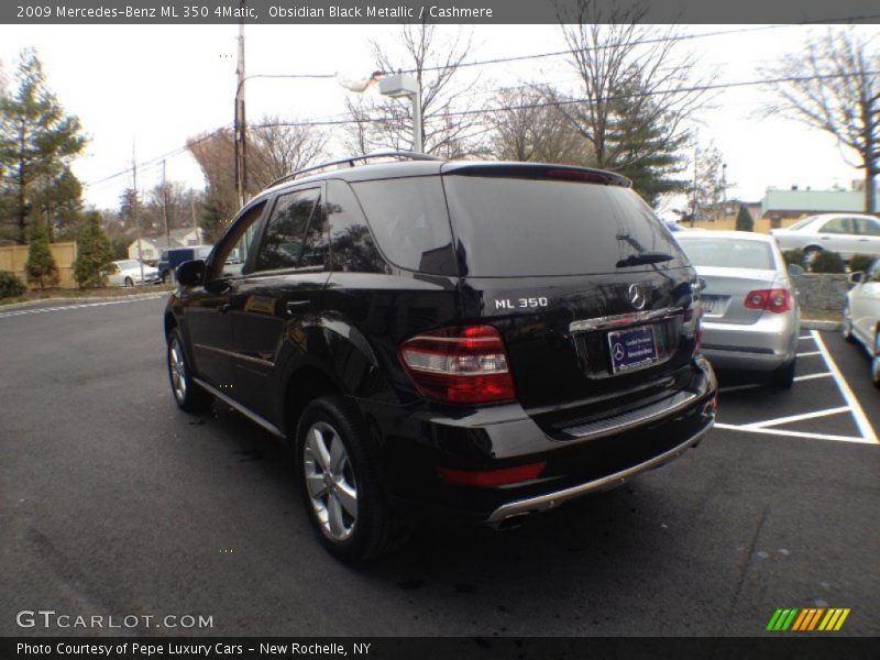 Obsidian Black Metallic / Cashmere 2009 Mercedes-Benz ML 350 4Matic