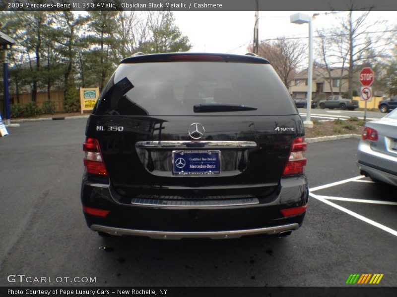 Obsidian Black Metallic / Cashmere 2009 Mercedes-Benz ML 350 4Matic