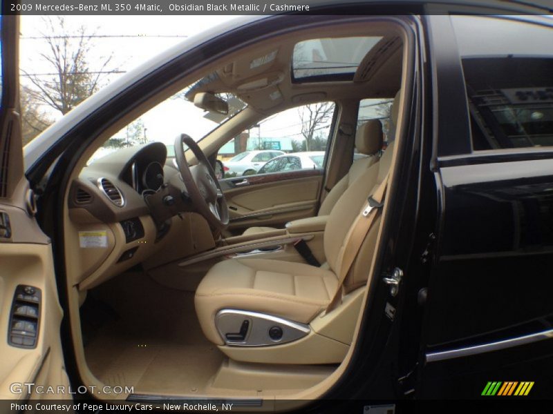 Obsidian Black Metallic / Cashmere 2009 Mercedes-Benz ML 350 4Matic