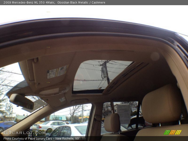 Obsidian Black Metallic / Cashmere 2009 Mercedes-Benz ML 350 4Matic
