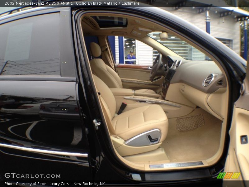 Obsidian Black Metallic / Cashmere 2009 Mercedes-Benz ML 350 4Matic