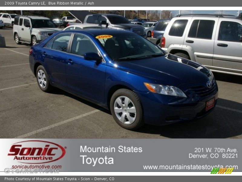 Blue Ribbon Metallic / Ash 2009 Toyota Camry LE