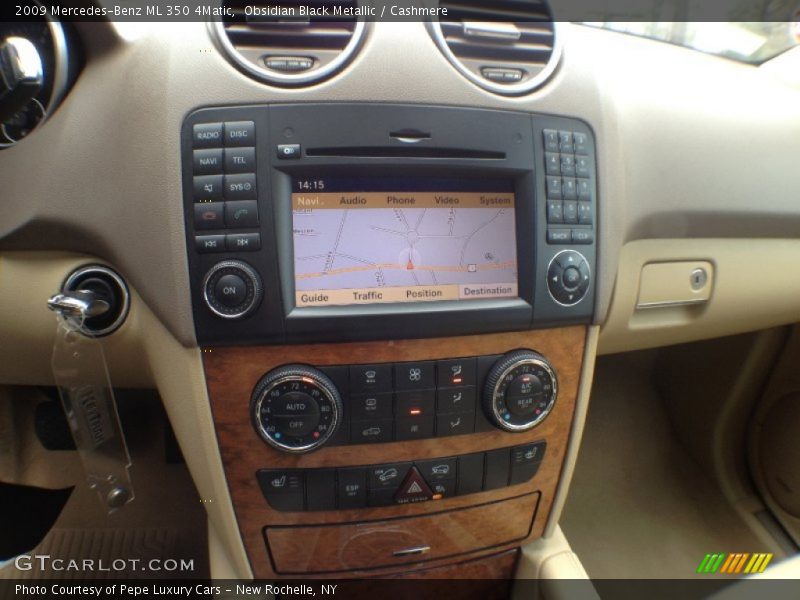 Obsidian Black Metallic / Cashmere 2009 Mercedes-Benz ML 350 4Matic