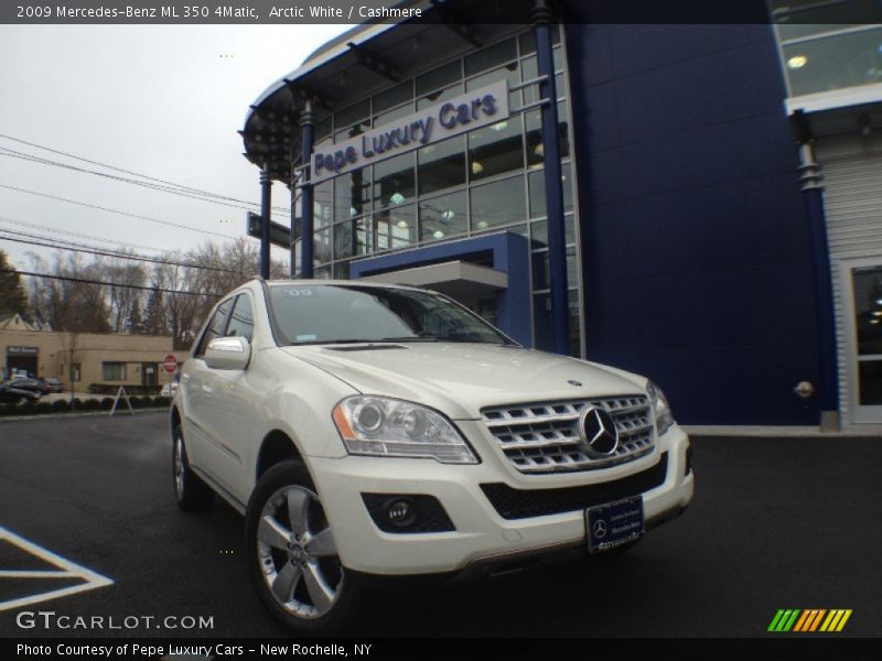 Arctic White / Cashmere 2009 Mercedes-Benz ML 350 4Matic