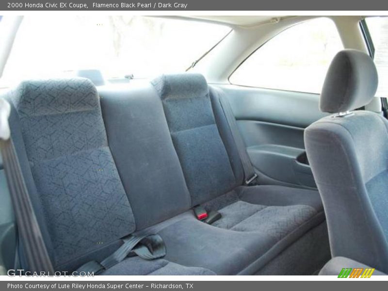 Flamenco Black Pearl / Dark Gray 2000 Honda Civic EX Coupe