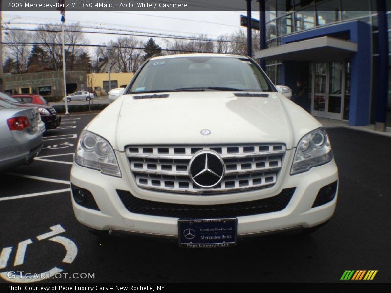 Arctic White / Cashmere 2009 Mercedes-Benz ML 350 4Matic