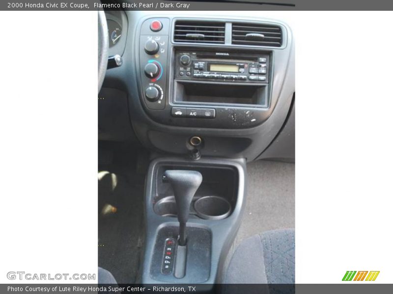 Flamenco Black Pearl / Dark Gray 2000 Honda Civic EX Coupe