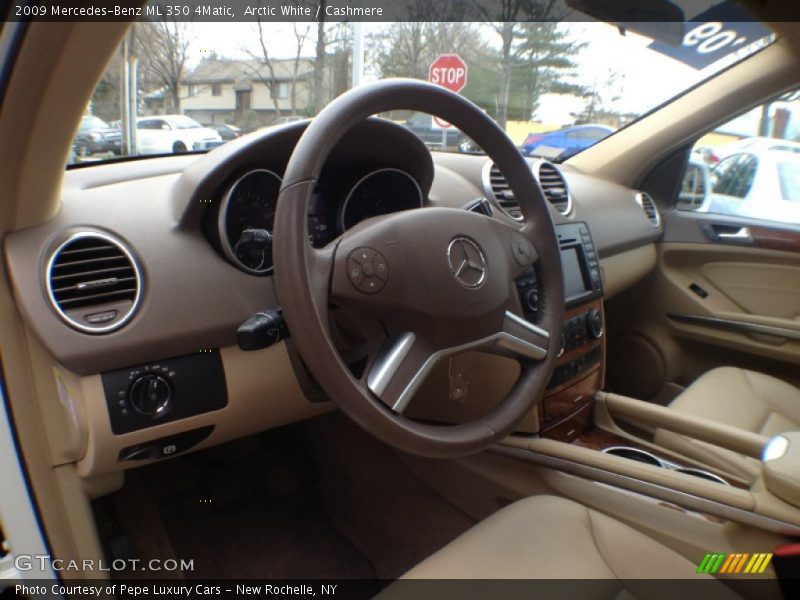 Arctic White / Cashmere 2009 Mercedes-Benz ML 350 4Matic