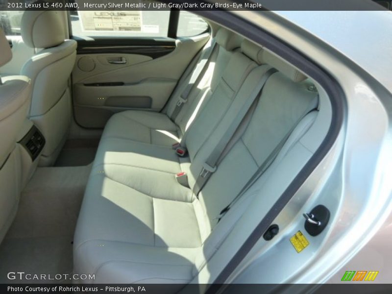 Mercury Silver Metallic / Light Gray/Dark Gray Birds-Eye Maple 2012 Lexus LS 460 AWD