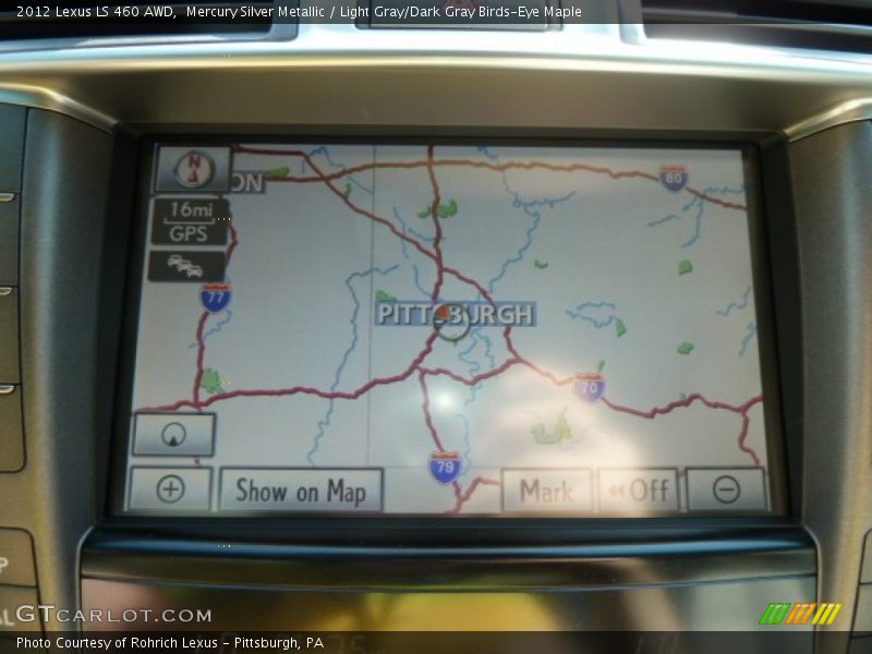 Mercury Silver Metallic / Light Gray/Dark Gray Birds-Eye Maple 2012 Lexus LS 460 AWD