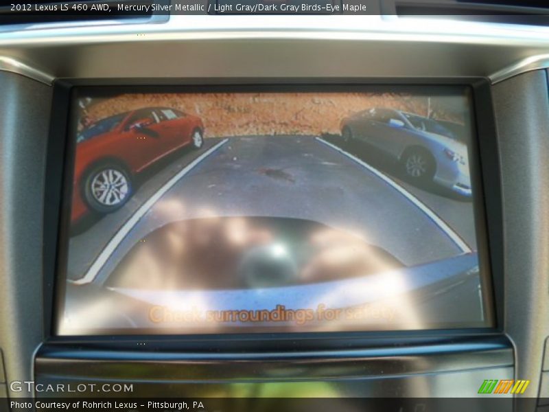 Mercury Silver Metallic / Light Gray/Dark Gray Birds-Eye Maple 2012 Lexus LS 460 AWD