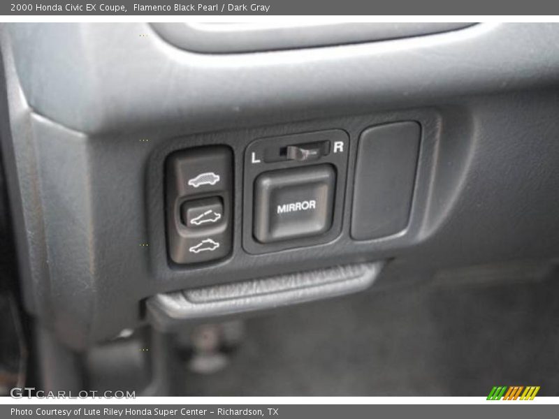Flamenco Black Pearl / Dark Gray 2000 Honda Civic EX Coupe