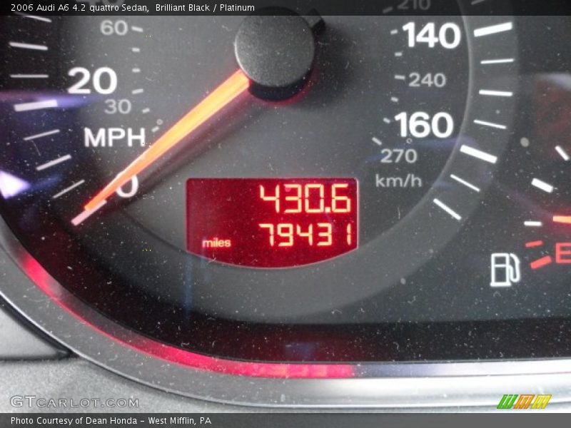 Brilliant Black / Platinum 2006 Audi A6 4.2 quattro Sedan