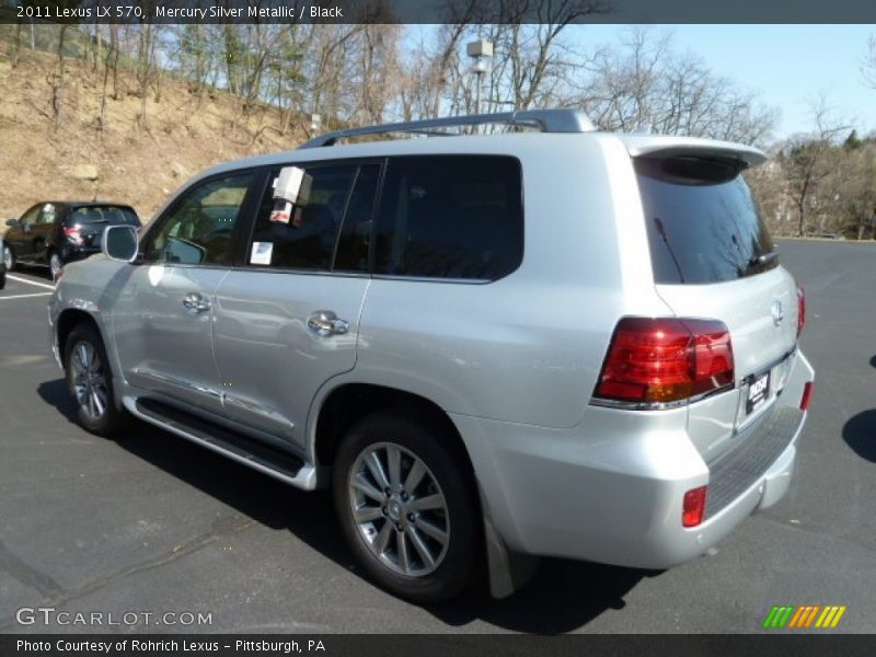 Mercury Silver Metallic / Black 2011 Lexus LX 570