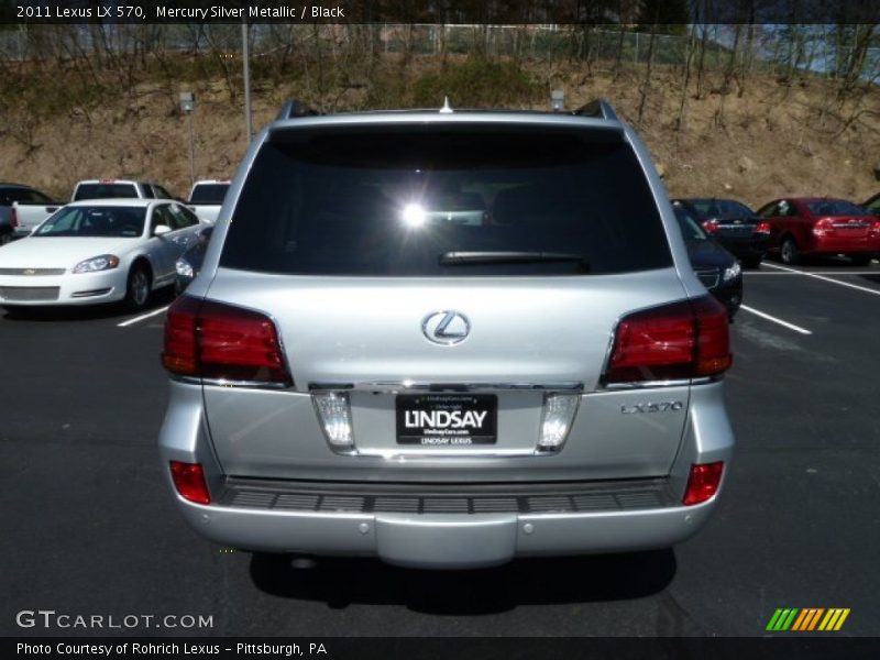 Mercury Silver Metallic / Black 2011 Lexus LX 570