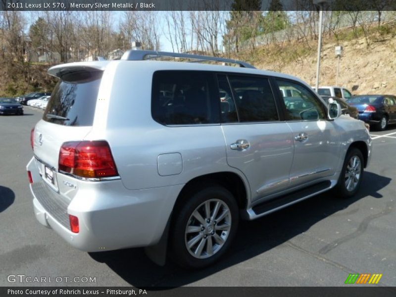 Mercury Silver Metallic / Black 2011 Lexus LX 570