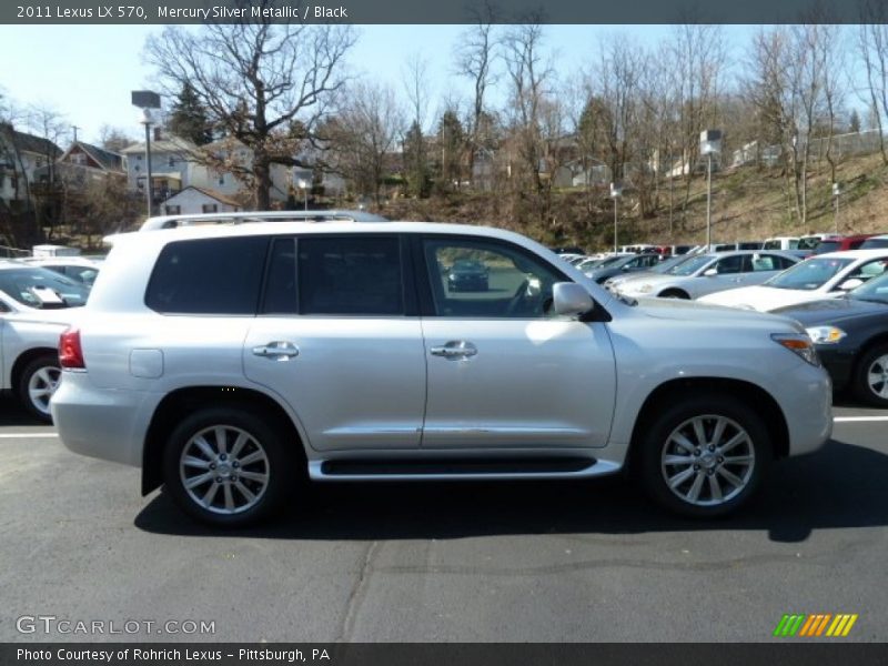 Mercury Silver Metallic / Black 2011 Lexus LX 570