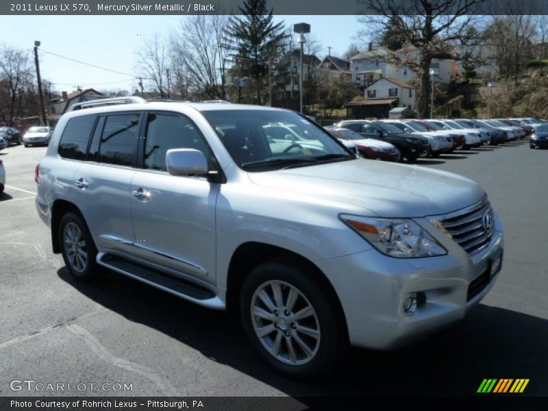 Mercury Silver Metallic / Black 2011 Lexus LX 570