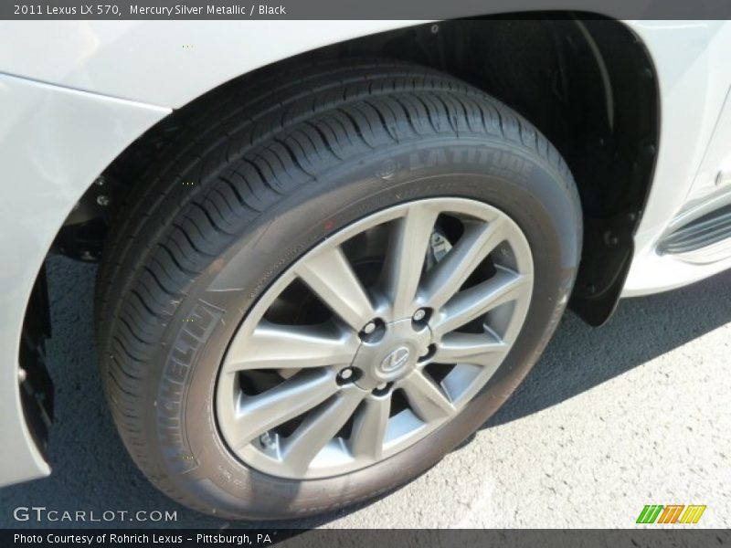 Mercury Silver Metallic / Black 2011 Lexus LX 570