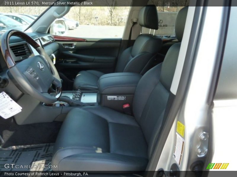 Mercury Silver Metallic / Black 2011 Lexus LX 570