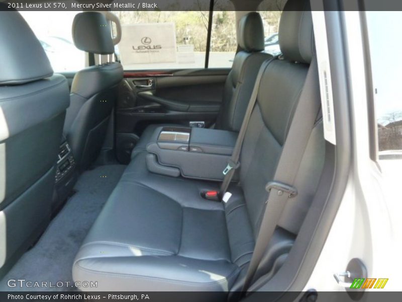 Mercury Silver Metallic / Black 2011 Lexus LX 570