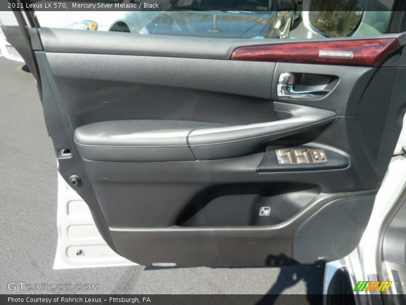 Mercury Silver Metallic / Black 2011 Lexus LX 570