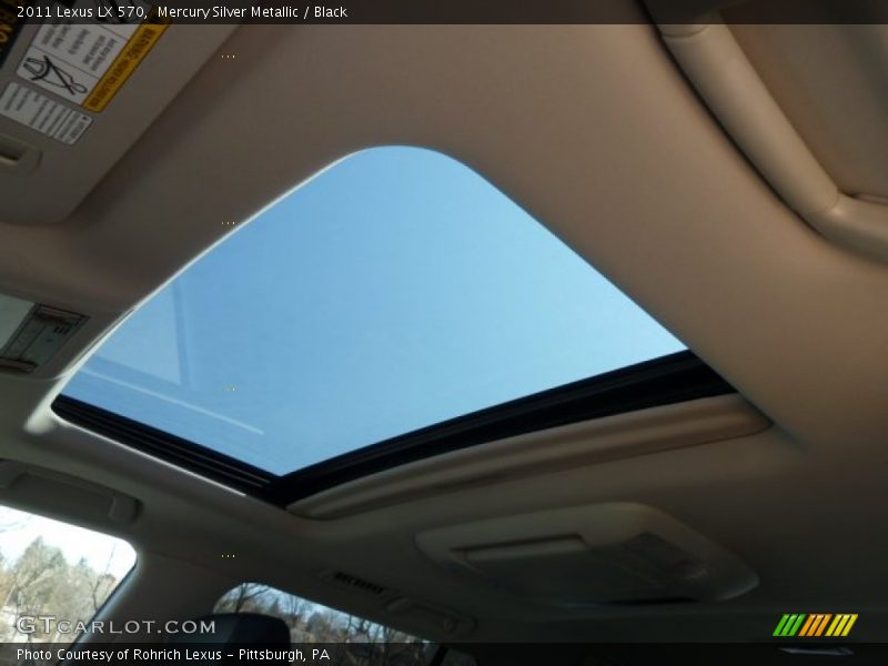 Mercury Silver Metallic / Black 2011 Lexus LX 570