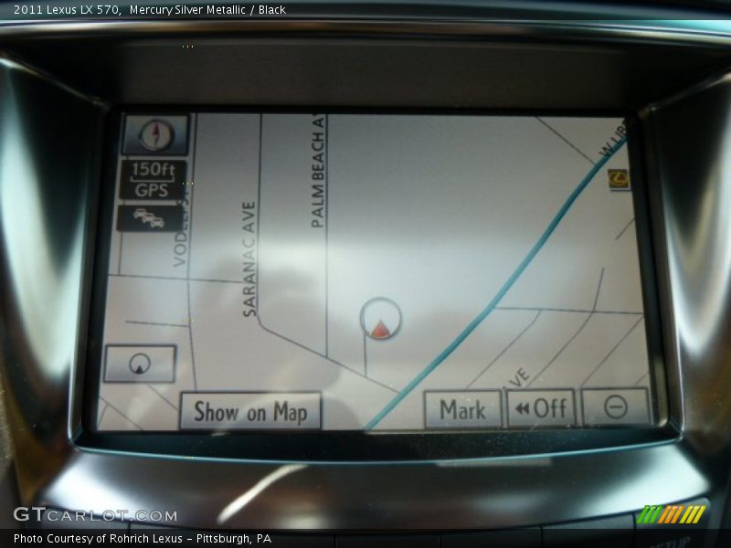 Mercury Silver Metallic / Black 2011 Lexus LX 570