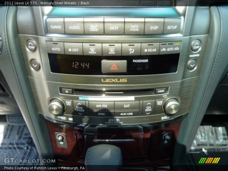 Mercury Silver Metallic / Black 2011 Lexus LX 570