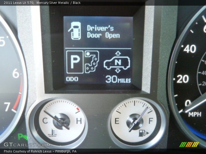 Mercury Silver Metallic / Black 2011 Lexus LX 570