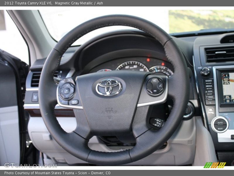Magnetic Gray Metallic / Ash 2012 Toyota Camry XLE V6