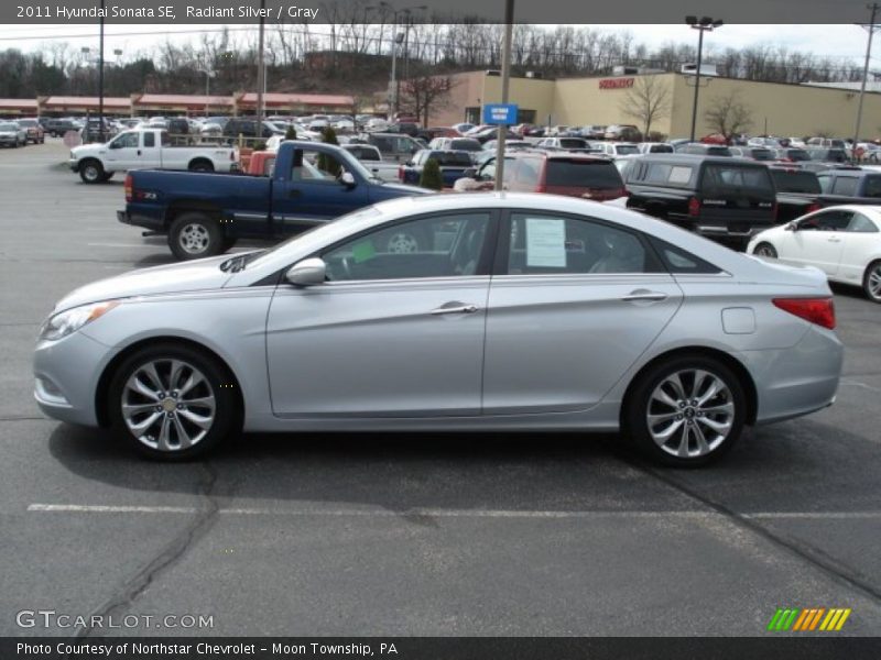 Radiant Silver / Gray 2011 Hyundai Sonata SE