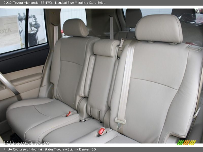 Nautical Blue Metallic / Sand Beige 2012 Toyota Highlander SE 4WD