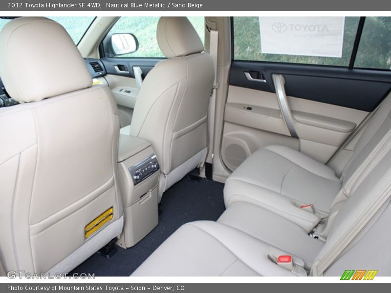 Nautical Blue Metallic / Sand Beige 2012 Toyota Highlander SE 4WD