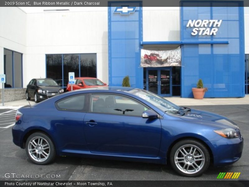 Blue Ribbon Metallic / Dark Charcoal 2009 Scion tC