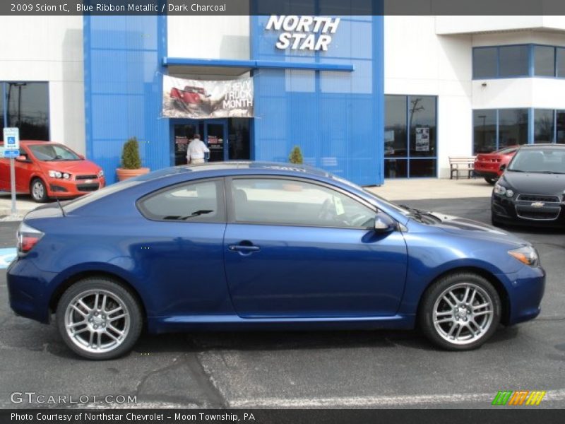Blue Ribbon Metallic / Dark Charcoal 2009 Scion tC