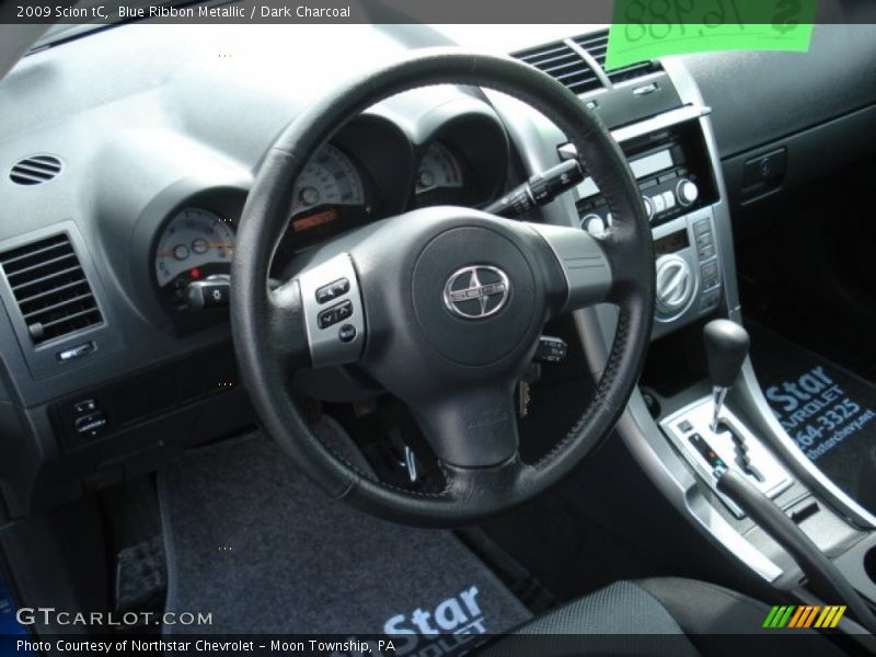 Blue Ribbon Metallic / Dark Charcoal 2009 Scion tC