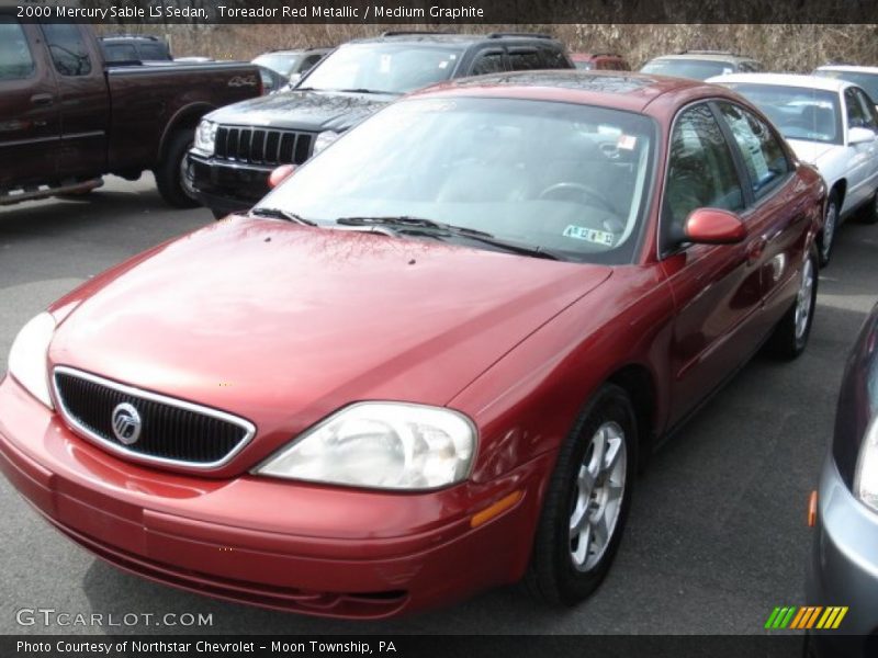 Toreador Red Metallic / Medium Graphite 2000 Mercury Sable LS Sedan