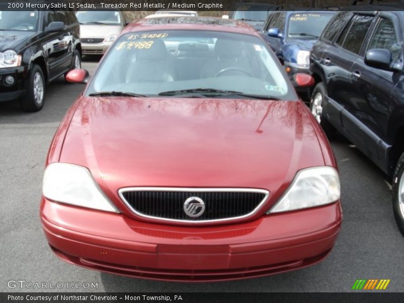 Toreador Red Metallic / Medium Graphite 2000 Mercury Sable LS Sedan