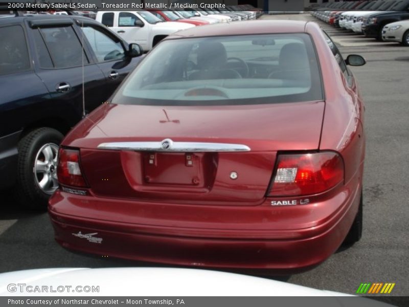 Toreador Red Metallic / Medium Graphite 2000 Mercury Sable LS Sedan