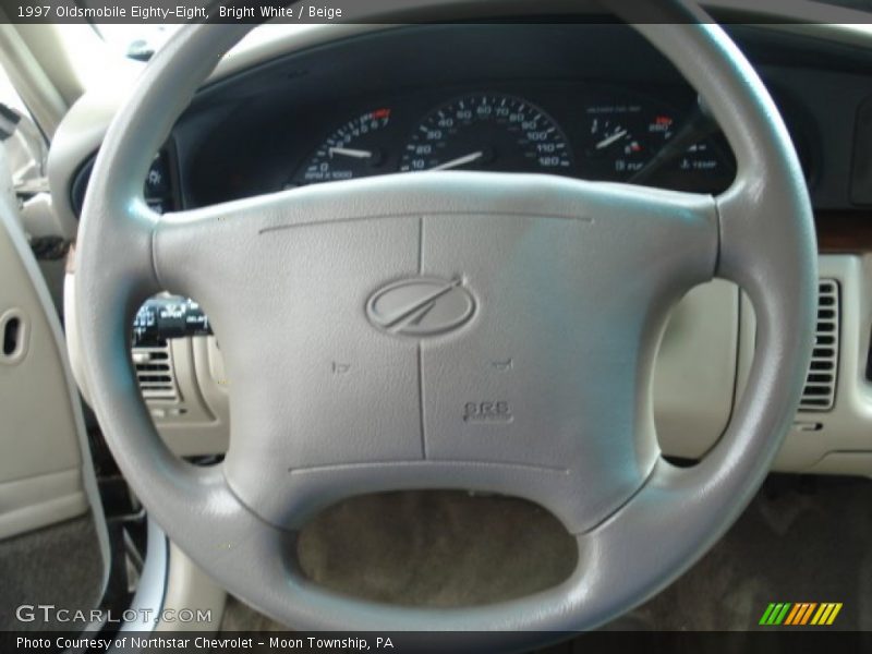 Bright White / Beige 1997 Oldsmobile Eighty-Eight