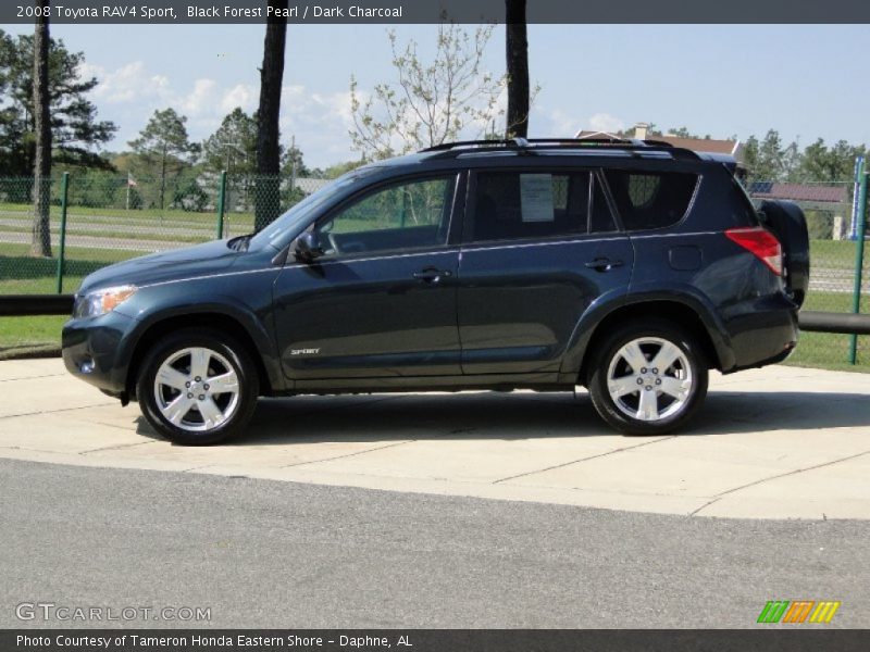 Black Forest Pearl / Dark Charcoal 2008 Toyota RAV4 Sport