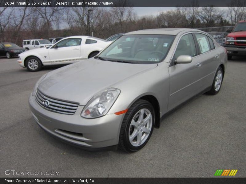 Desert Platinum Metallic / Willow 2004 Infiniti G 35 x Sedan
