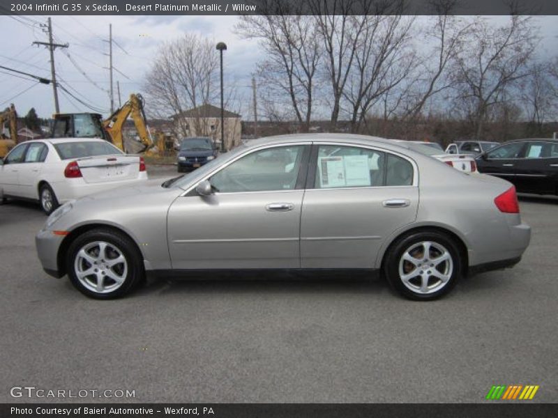 Desert Platinum Metallic / Willow 2004 Infiniti G 35 x Sedan