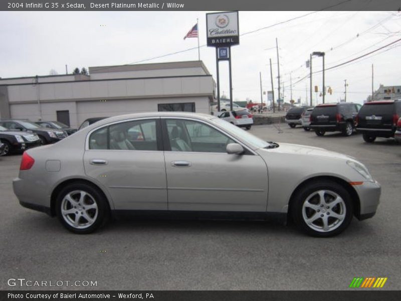 Desert Platinum Metallic / Willow 2004 Infiniti G 35 x Sedan