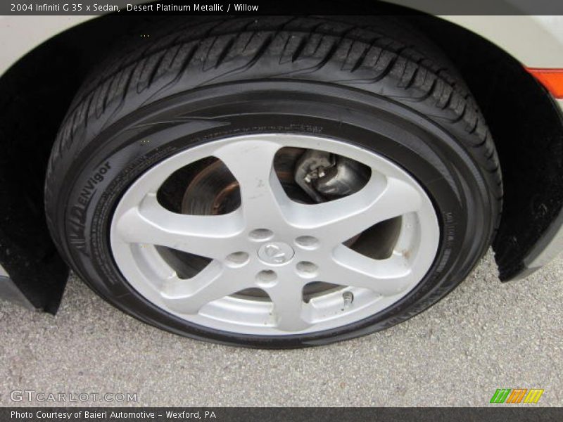 Desert Platinum Metallic / Willow 2004 Infiniti G 35 x Sedan