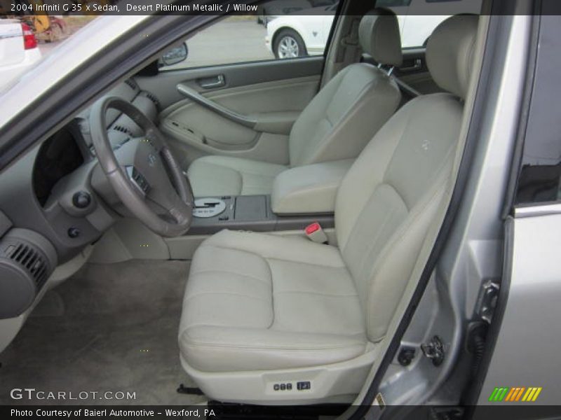 Desert Platinum Metallic / Willow 2004 Infiniti G 35 x Sedan