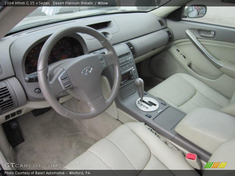 Desert Platinum Metallic / Willow 2004 Infiniti G 35 x Sedan