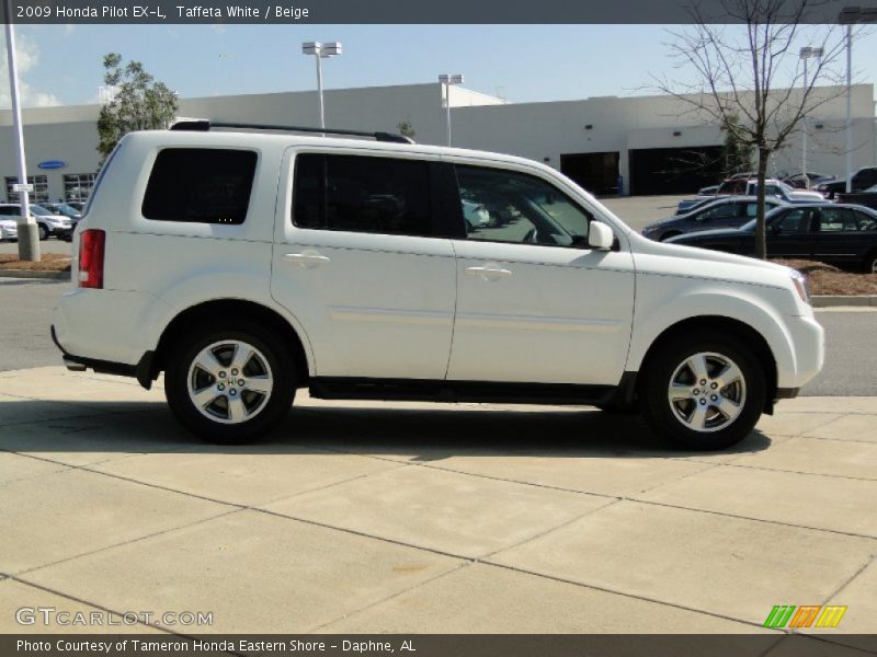 Taffeta White / Beige 2009 Honda Pilot EX-L